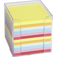 Boîte mémo9.5x9.5x9.5cm multicolore
