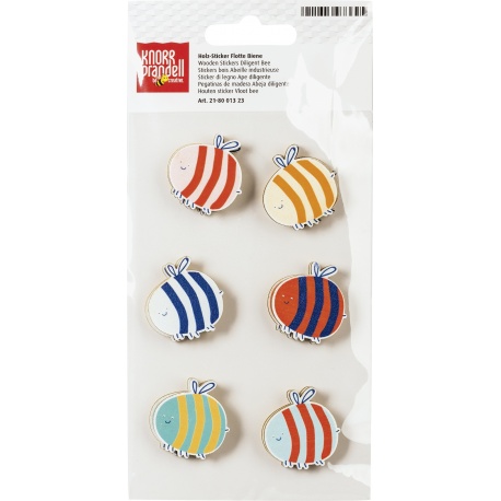 Stickers bois Abeille industrieuse 12pce
