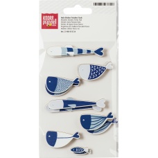 Stickers bois Poisson frais 14pces