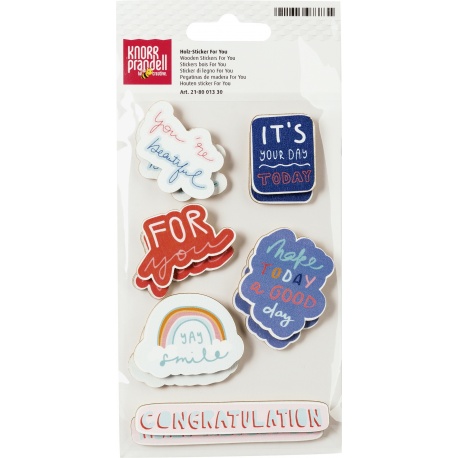 Stickers bois Holz-Sticker For You 12pce