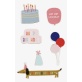 Stickers bois Happy Birthday 12pces