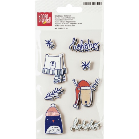 Stickers bois Saison hivern.16pces