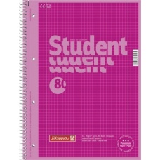 Cahier-recharge A4 CC 5x5 pink