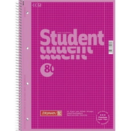 Cahier-recharge A4 CC 5x5 pink