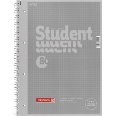 Cahier-recharge A4 CC 5x5 silver