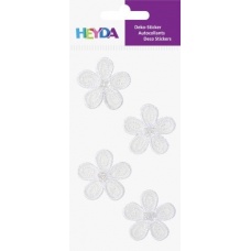 Sticker textile Fleurs blanches