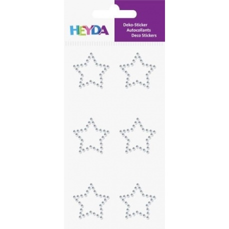Sticker strass Étoiles cristal