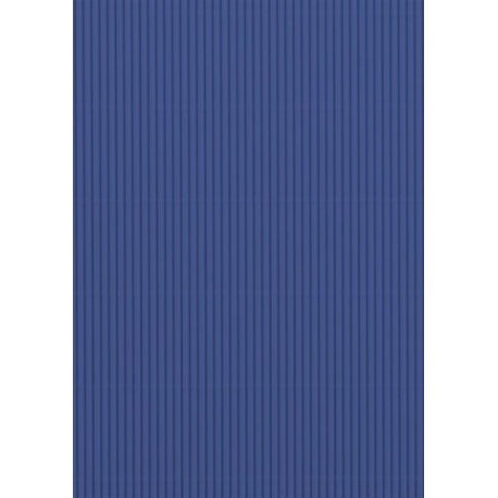 Carton ondulé 50x70 300g bleu fo