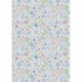 Carton 50x70cm 220g Fleurs bleues