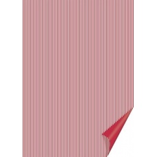 Carton A4 200g Rayures rouge