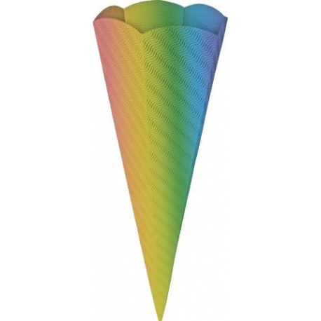 Pochette 3D ondulée 69cm arc