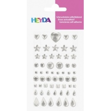 Strass adhésif cristal 58pces