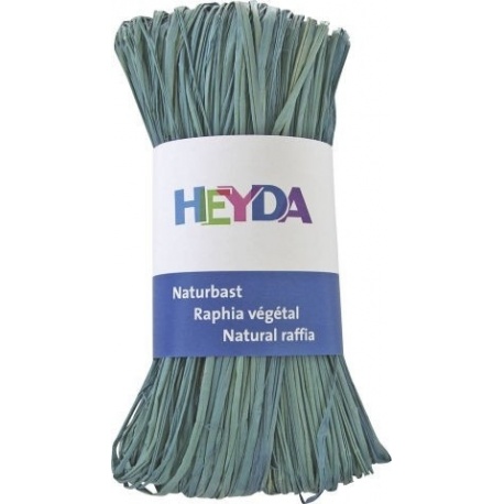 Raphia végétal 50g bleu pastel