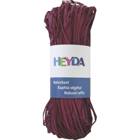 Raphia végétal 50g bordeaux