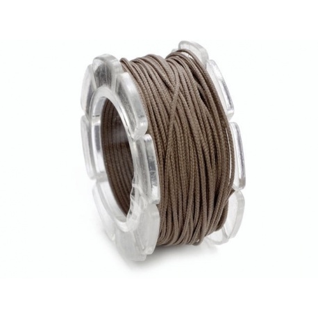 Cordon ciré 1mm 5m marron