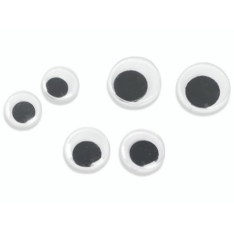 Yeux mobiles 7/10/12mm6pc