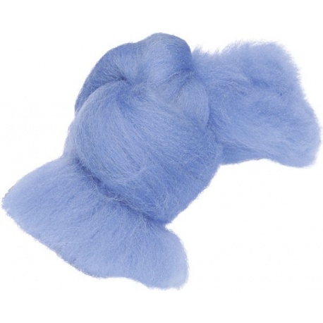 Laine cardée 10g bleu pâle