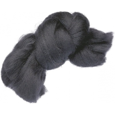 Laine cardée 10g noire