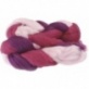 Laine cardée 50g fuchsia chiné