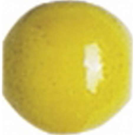 Perle bois15mm jaune 15pc