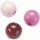 Perle bois 8mm lil/fuc mél.85pc