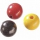 Perle bois 12mm noi/rou mél.30pc