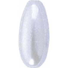 Perle d'imit. 6x3mm blanche 35pc
