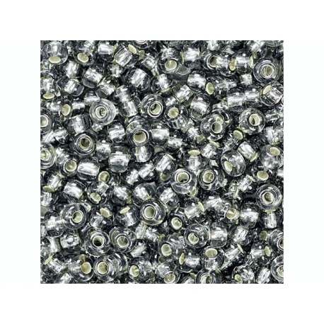 Rocaille Bohè. 2,5mm sach.20g arg/n