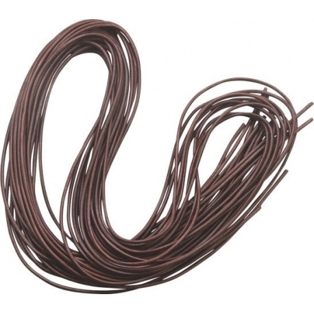 Lacet cuir 1mm 1m sepia