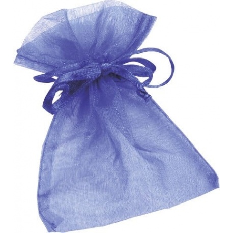 Petit sac organza 13x10cm ble