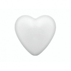 Coeur en polystyrène plat 15cm