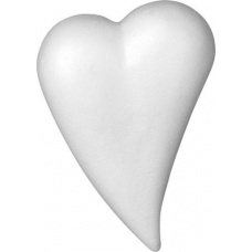 Coeur goutte polystyrène 8x5cm