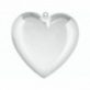 Coeur acryl. divis. 10cm