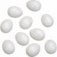 Oeufs plastique 60x45mm bla 10pc