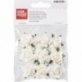 Rose papier blanche 2,5cm 9pces