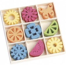 Boîte feutr. Ornem. Jardin d'été 45