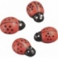 Déco coccinelle en bois 2,5 cm