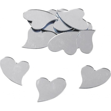 Déco miroir Coeur 3cm 12pc