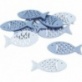 Poisson bois 5cm ble 12pc