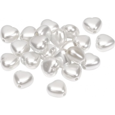 Coeur 1cm bla 24pc