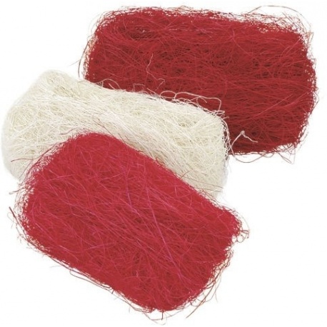Mél. Sisal 30g rouge